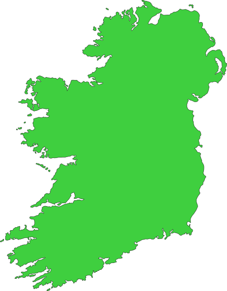 Ireland Clip Art Map - Free Clipart Images