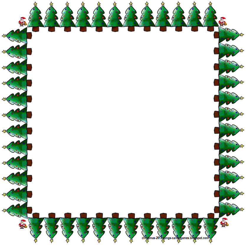 Free Christmas Tree Clip Art Borders Archives - Best Coloring Page ...