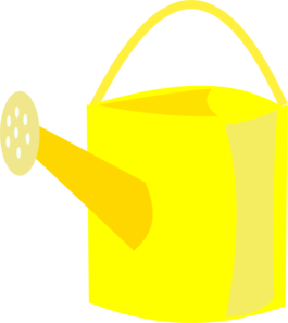 Yellow Watering Can Clip Art - vector clip art online ...