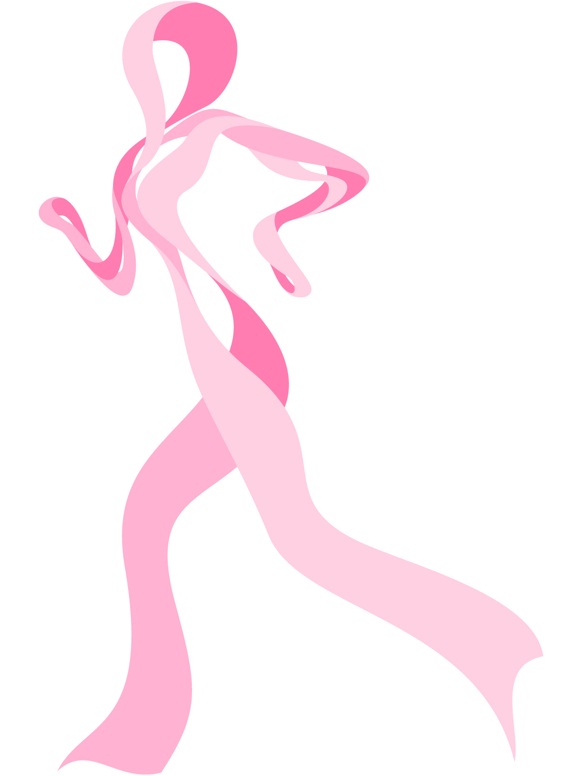 Race Cancer Walk Clipart