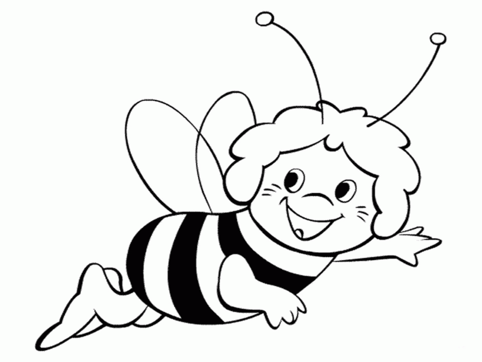 Honey Bee Coloring Page - AZ Coloring Pages