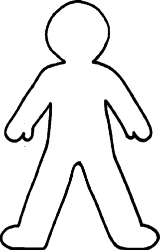 Kids Outline Template - ClipArt Best