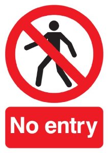 No Entry Sign Board - ClipArt Best
