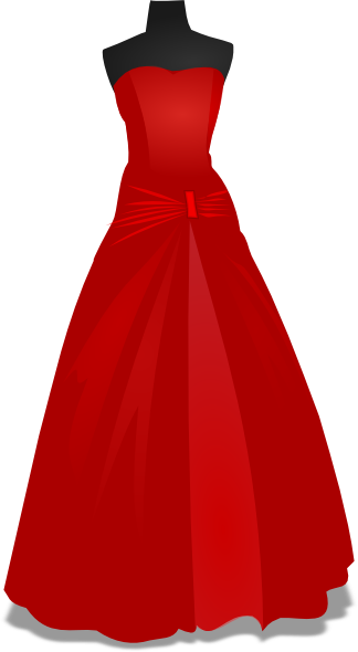 Wedding Dress On Hanger Clipart