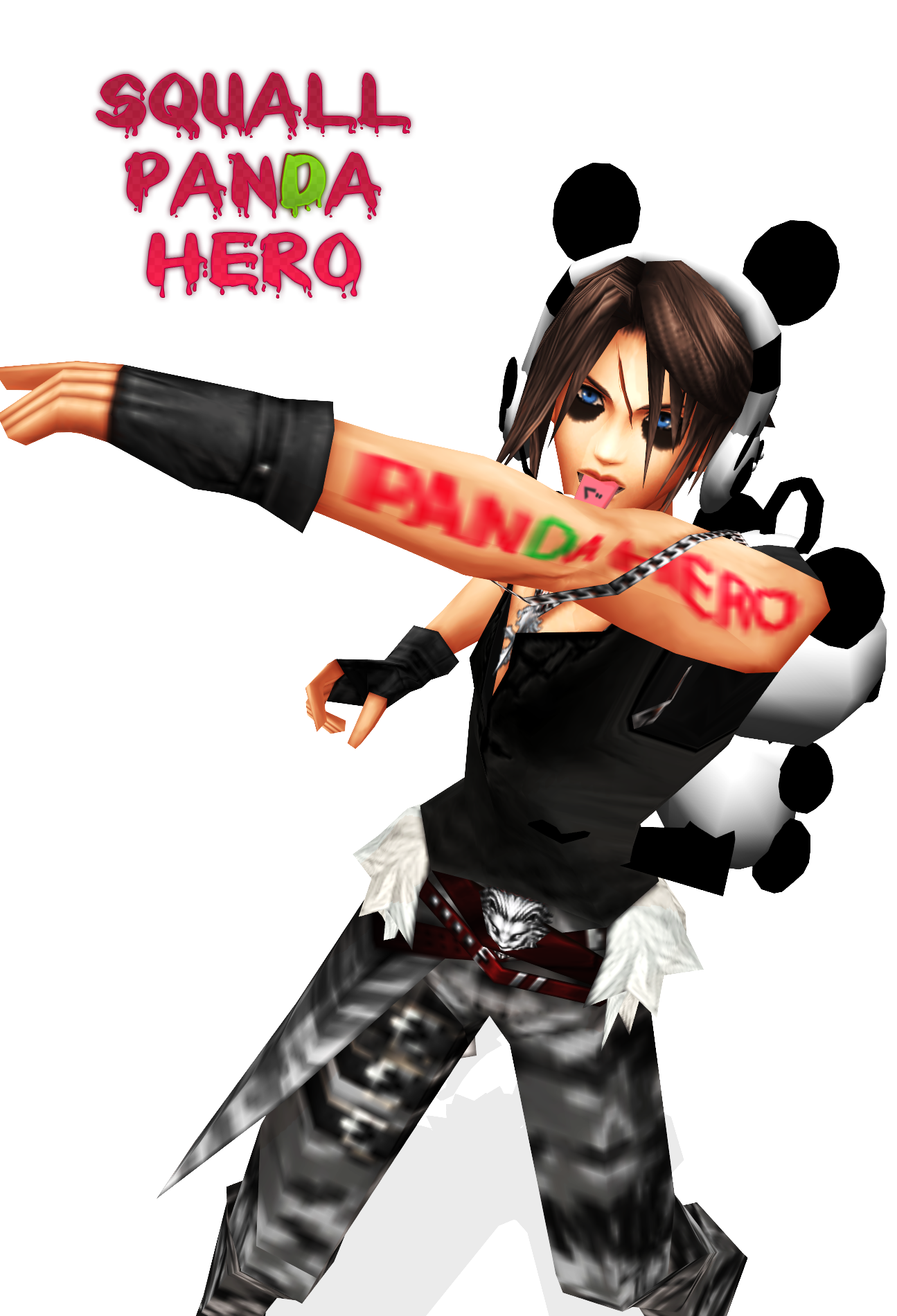 MMD PANDA HERO SQUALL LEONHART by FantasyYitan on DeviantArt