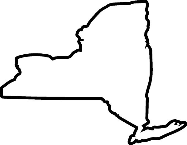 Best Photos of New York State Outline Shape - New York State ...