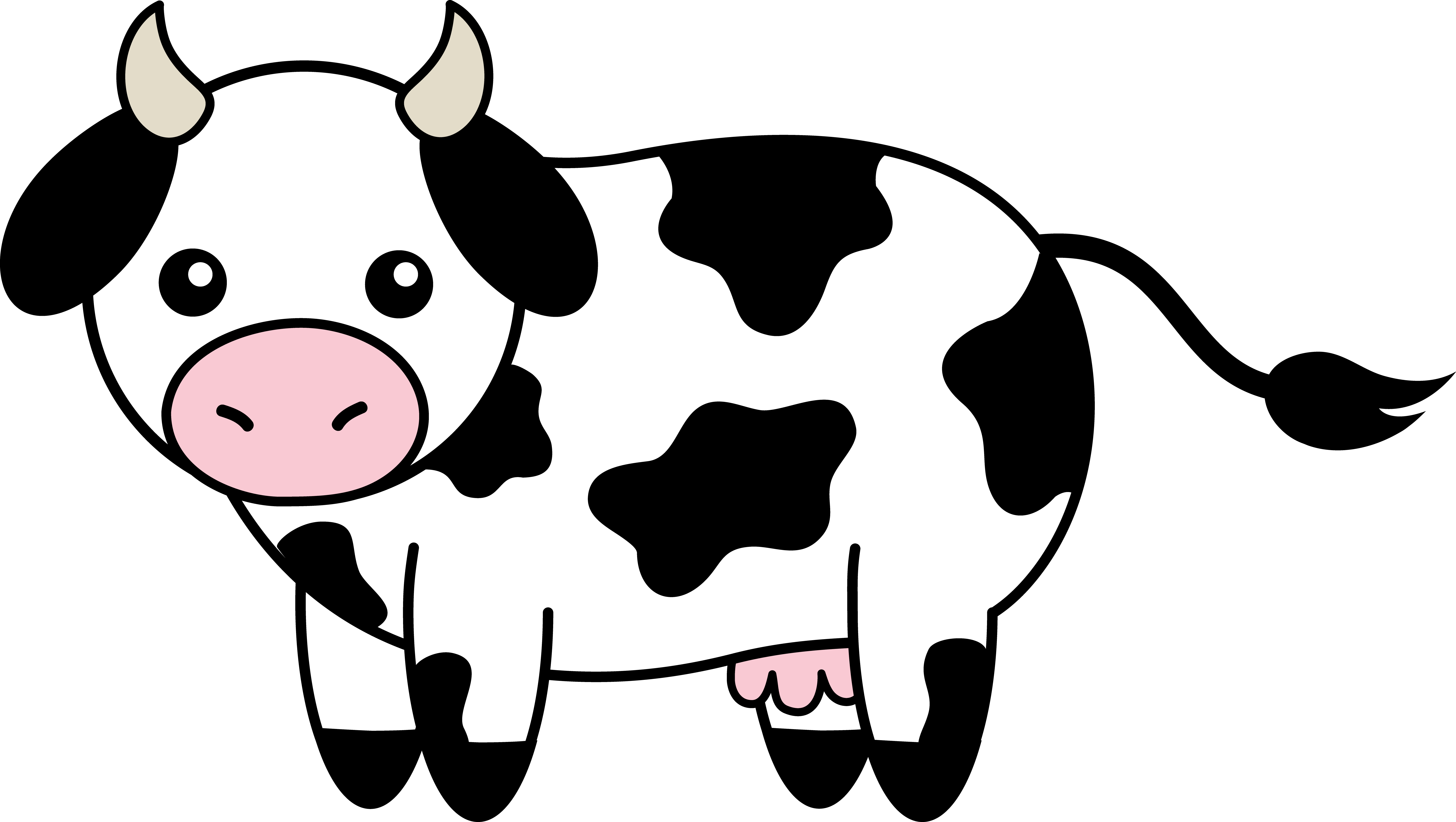 Clipart of cute cows