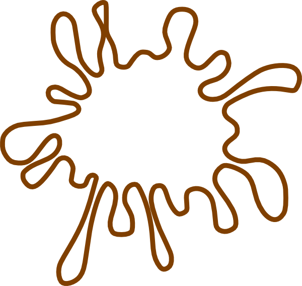 Brown Splat Clip Art - vector clip art online ...