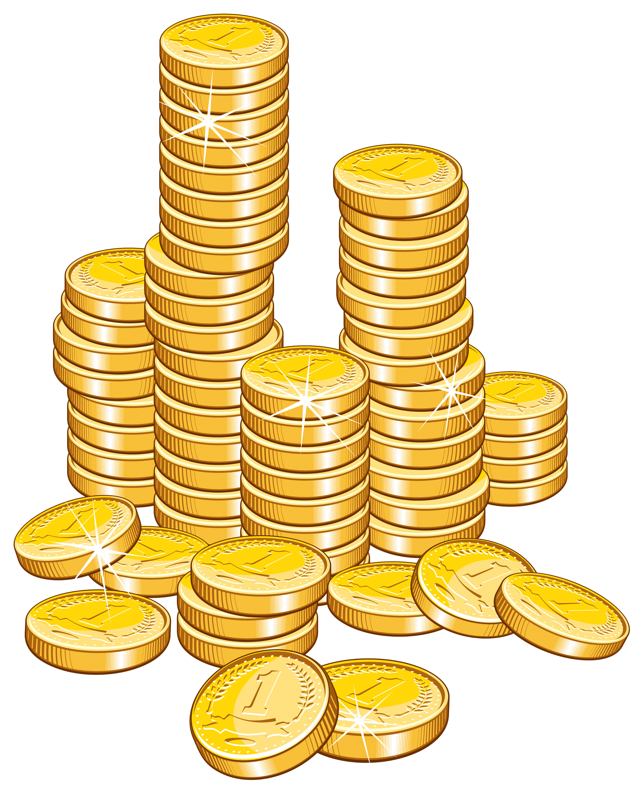 Money coins clipart