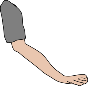 Left arm clipart