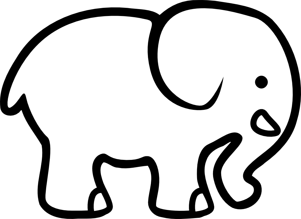 Elephant Images Black And White | Free Download Clip Art | Free ...