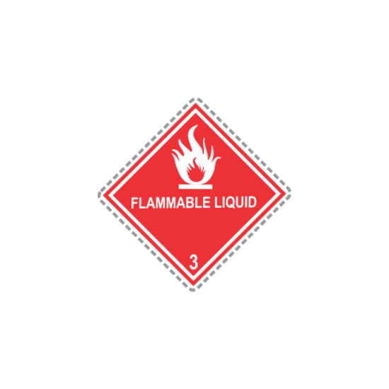 Class 3. Flammable Liquids - Hazardous Labels - Sticky Business