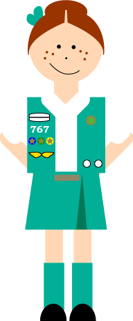 Junior girl scout clipart