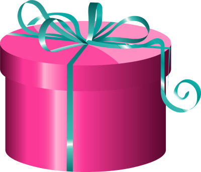 Free clipart of a gift box