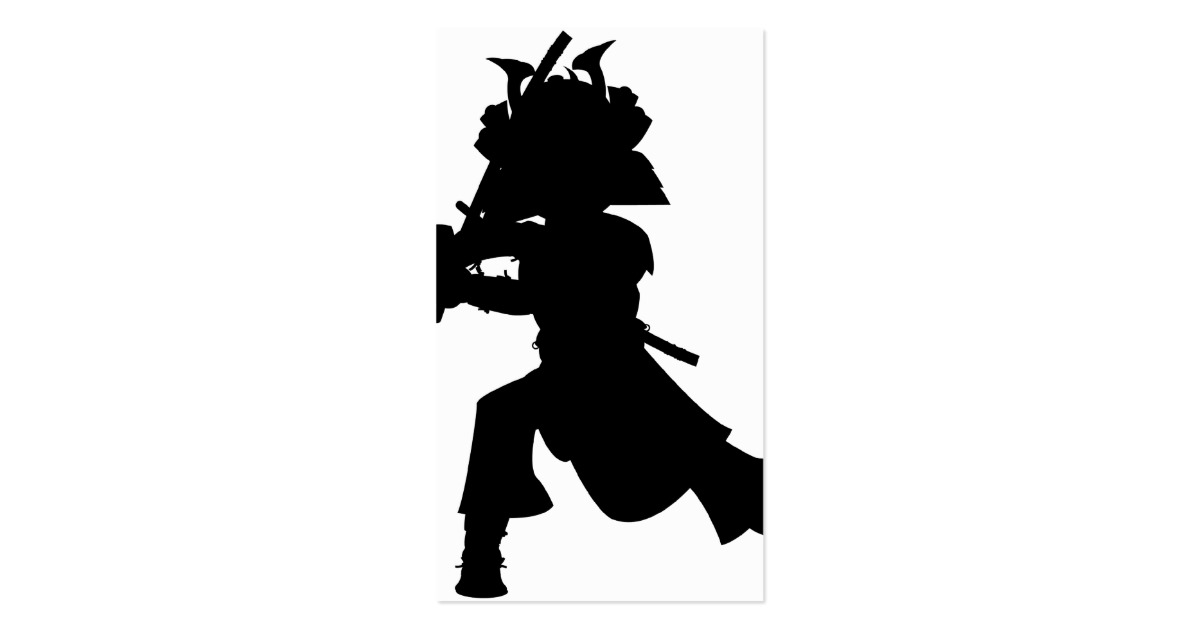 Samurai Silhouette Bookmark Business Card | Zazzle