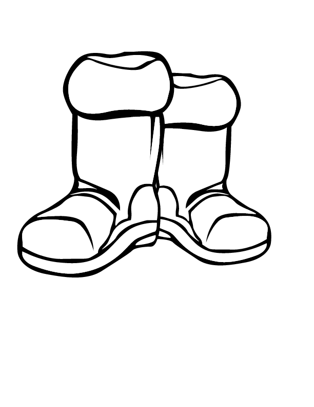 Boots Coloring Page - AZ Coloring Pages