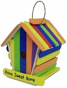 Popsicle Stick Birdhouse | Popsicle ...