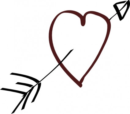 Rustic Arrows And Heart Clipart