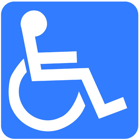 Blue Disabled Logo Clipart - Free to use Clip Art Resource