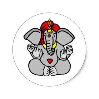 Lord Ganesha Stickers | Zazzle