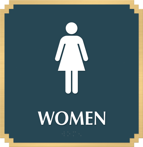 Braille Bathroom Signs Unisex Men & Women ADA Restroom Clipart ...