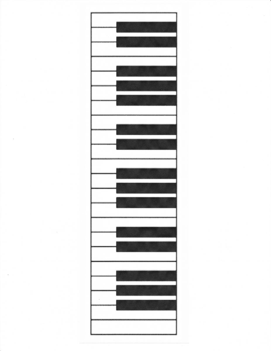Клавиатура на сольфеджио 1-2 Октава