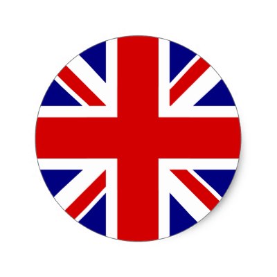 British Flag Union Jack Round Stickers (pack) | Zazzle