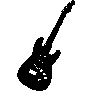 Guitar clip art border black and white clipart image 7 - Clipartix