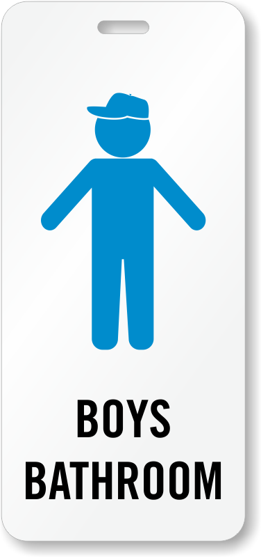 Boys Bathroom Hall Pass ID, SKU - BD-0683