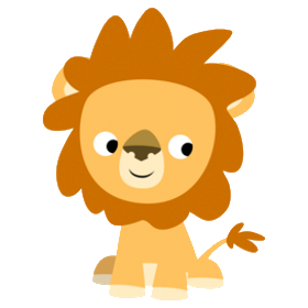 Baby lion clip art