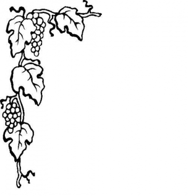 Grape border clip art