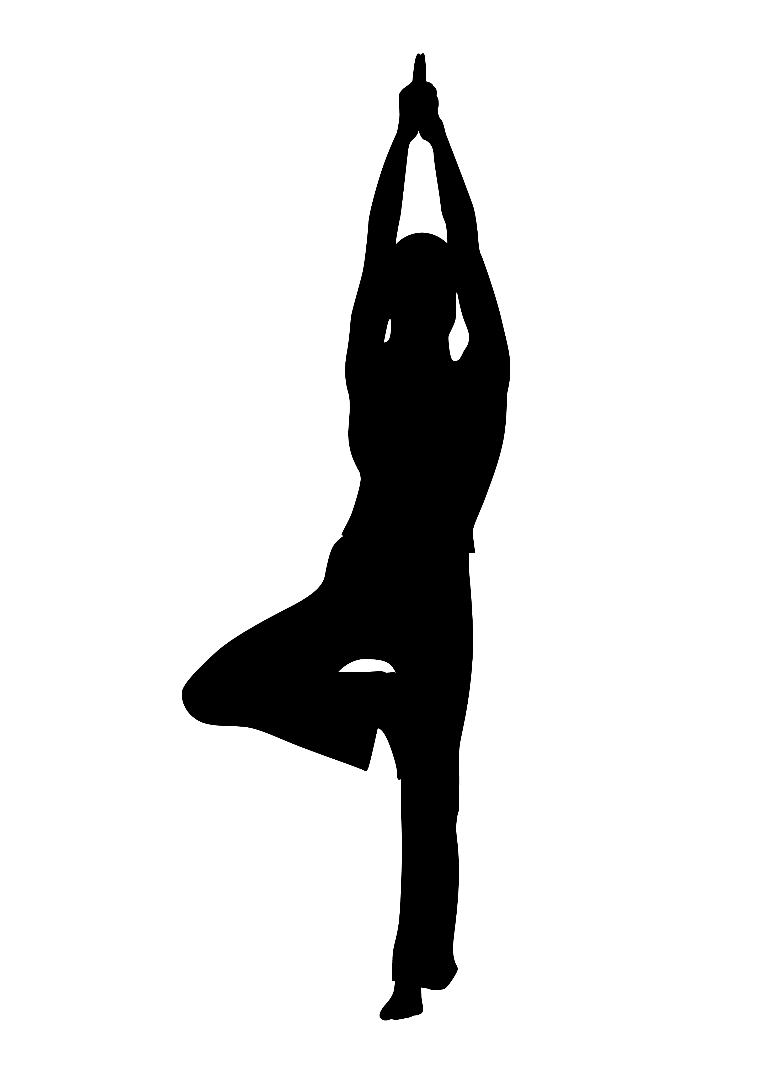 Free clipart fitness black and white woman