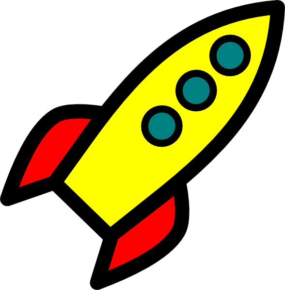 Rocket Ship Stencil