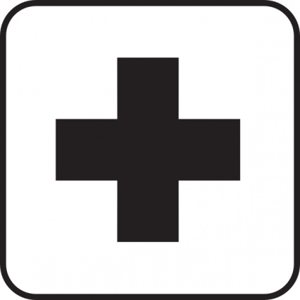 Hospital symbol clipart