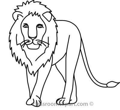 Lion clipart drawing