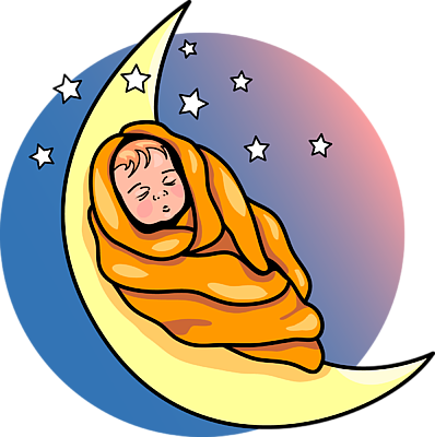 Baby on the Moon | Baby Clip Art - Christart.