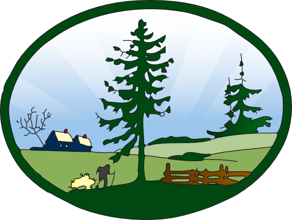 Country Scene clip art - vector clip art online, royalty free ...