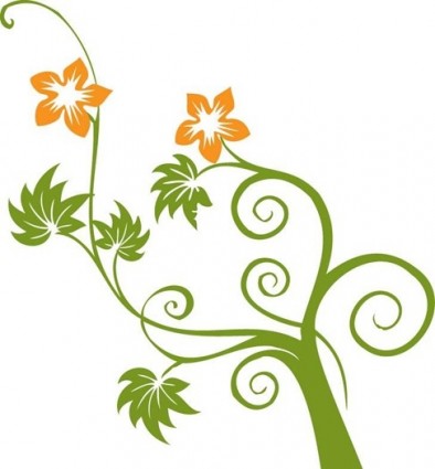 flowers_and_swirls_vector_ ...