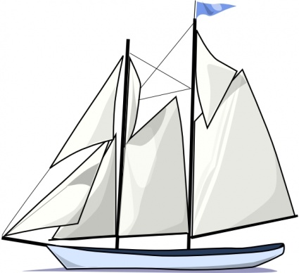 Download Boat Sail Sideways clip art Vector Free