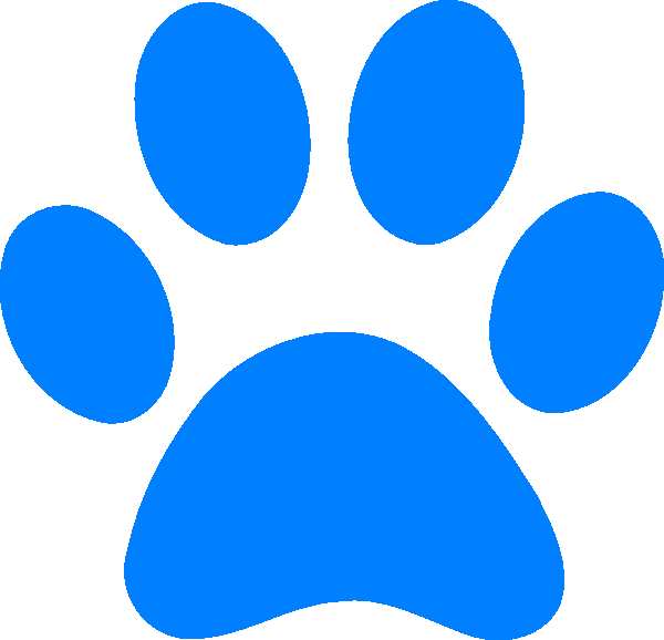 Blue Puppy Paws - ClipArt Best