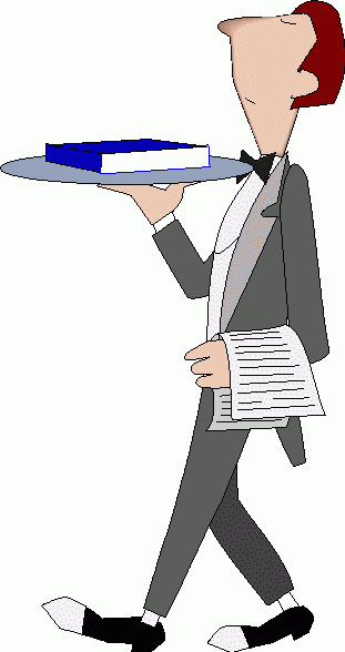 Waiter Clip Art - Tumundografico