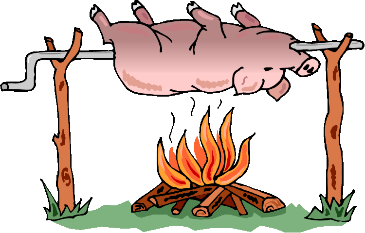 Pig bbq clipart