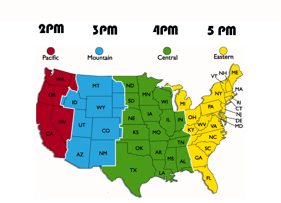 view: US TIMES ZONES MAPS