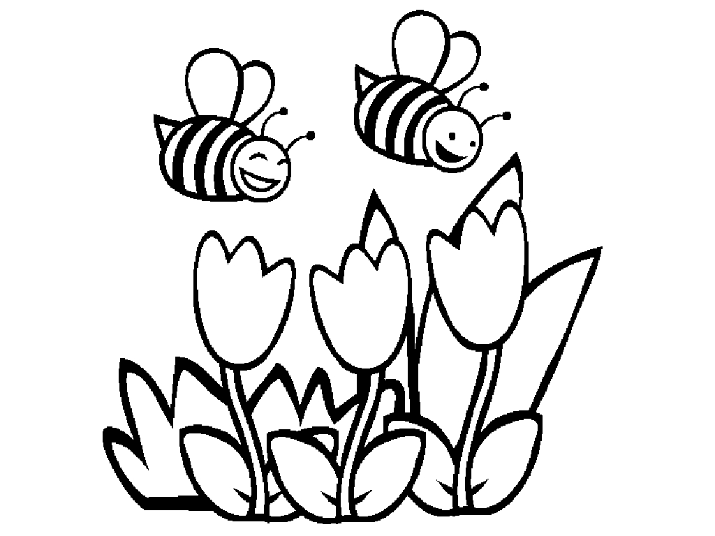 Bee Colouring In ClipArt Best