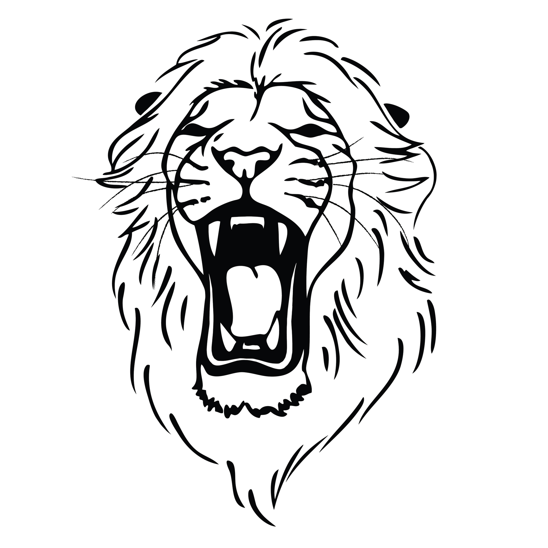 Lion Line Image Clipart - Free to use Clip Art Resource