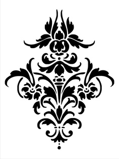 Free Printable Damask Stencil - ClipArt Best