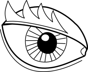 Outline of eyes clipart
