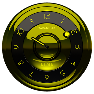 Black Lime clock widget analog - Android Apps on Google Play