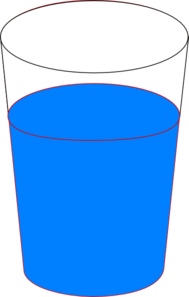 Cups of water clipart