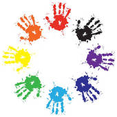 Painted Hands Clip Art - ClipArt Best